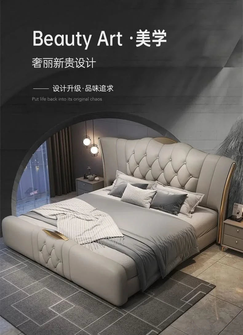 Bedgeraamte & Frames Bedframes Queen Size With Mattress Bed 180x200cm King Size Single Bed Base Modern Bedroom Set Furniture