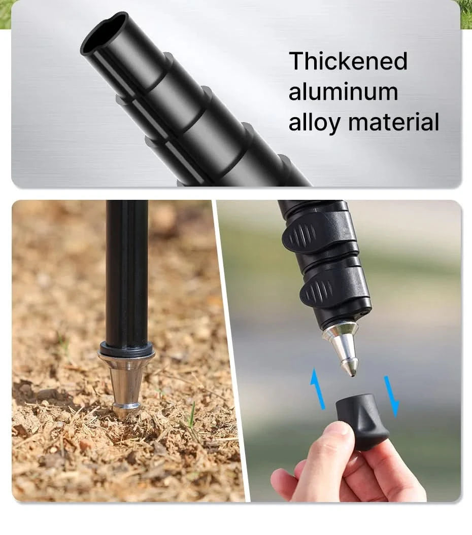 Ulanzi Lightweight Monopod Aluminium DSLR Camera Tripod for  1/4''3/8'' Hiking Travel Selfie Stick Max 155cm Extend 5KG Load