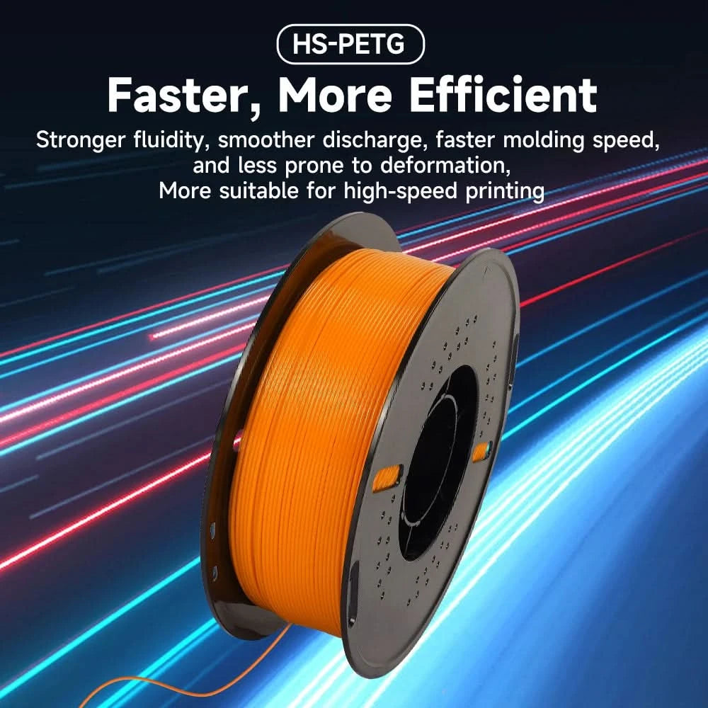 KINGROON Newest PETG HS-PETG 3D Printer Filament 1.75mm High Speed 3D Printinng Material Hyper PETG 5KG 10KG Mix Color ﻿