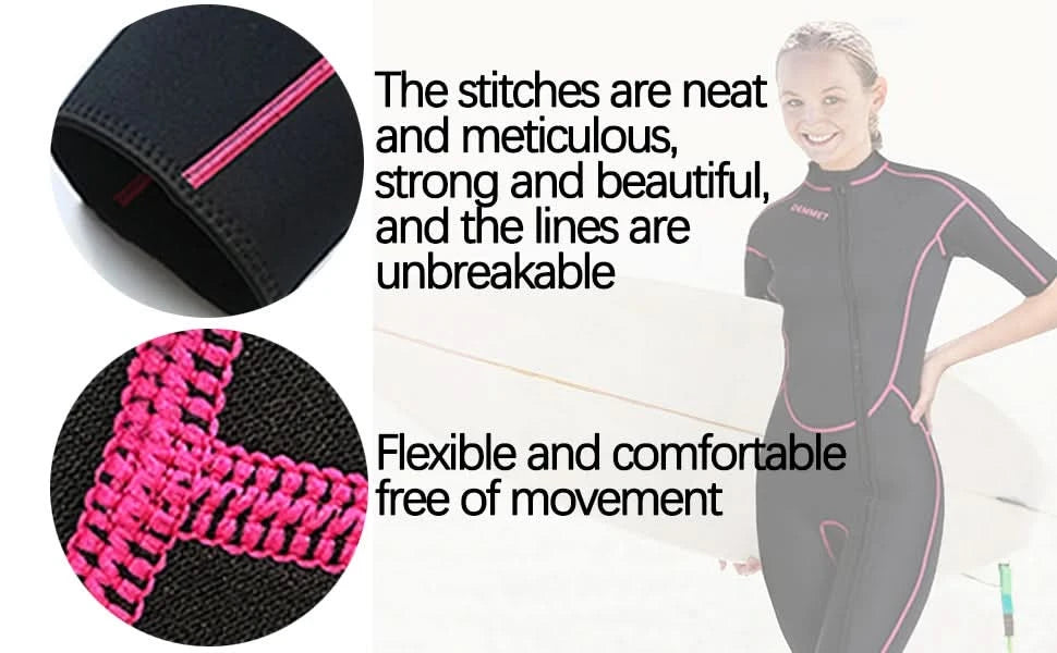 Scuba wetsuit 1.5MM-3MM One-piece neoprene Men Women Full Body Wetsuit Sunscreen White Warm Swimsuit Swimming Surfing Snorkeling