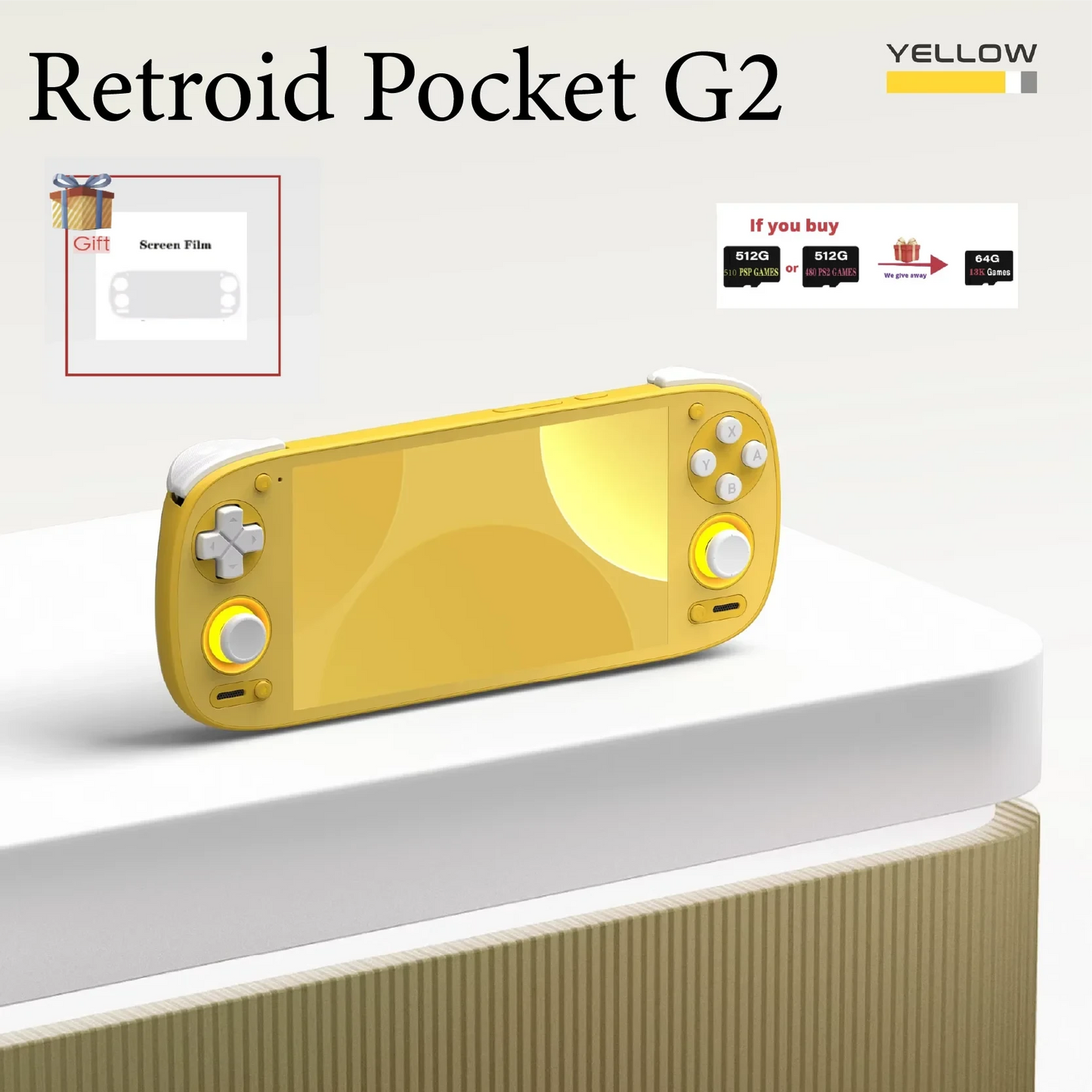 Retroid Pocket G2 Handheld Game Console Android 15 5.5 Inch 1080P AMOLED Screen 5000mAh Hall-Effect Joystick RP G2 Game Console