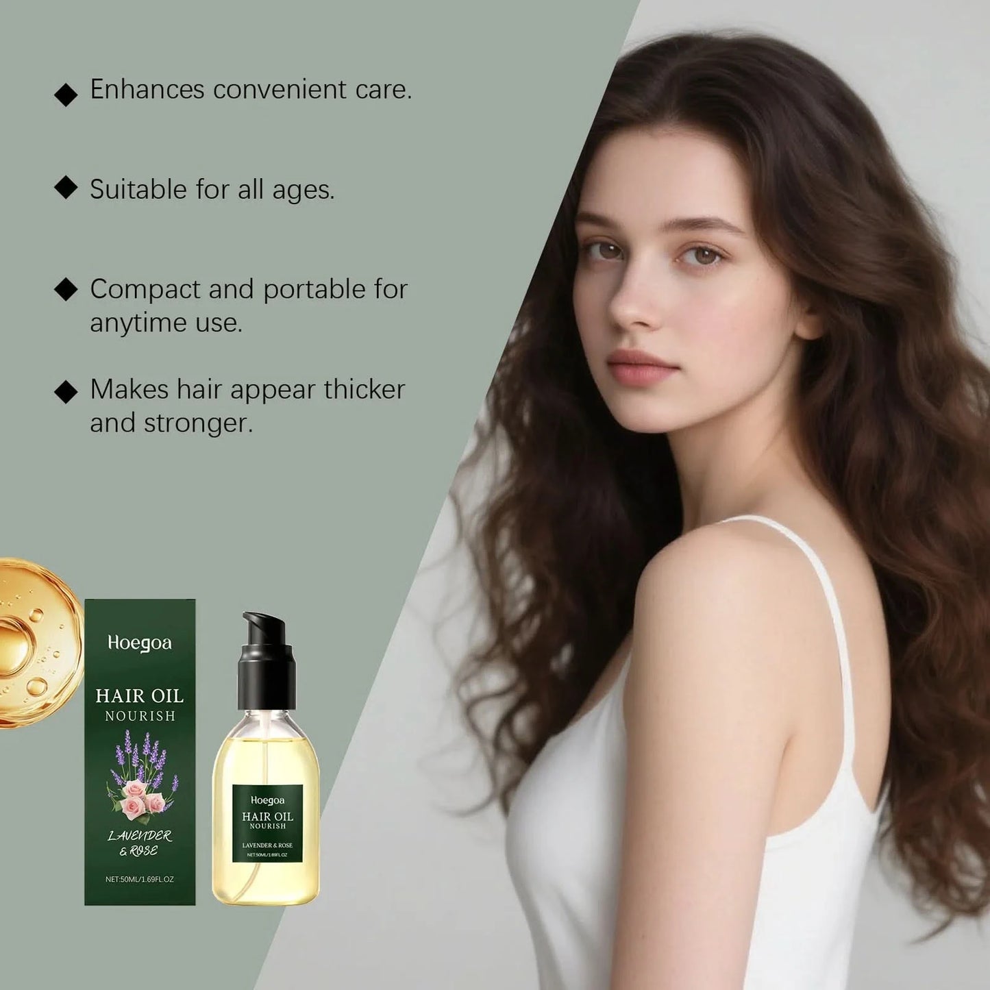 Repair Hair Damage Hair Nourishing and Moisturizing Oil Enhances Hair Strength Reduces Hair Thinning Cleansing Hair Care Oil