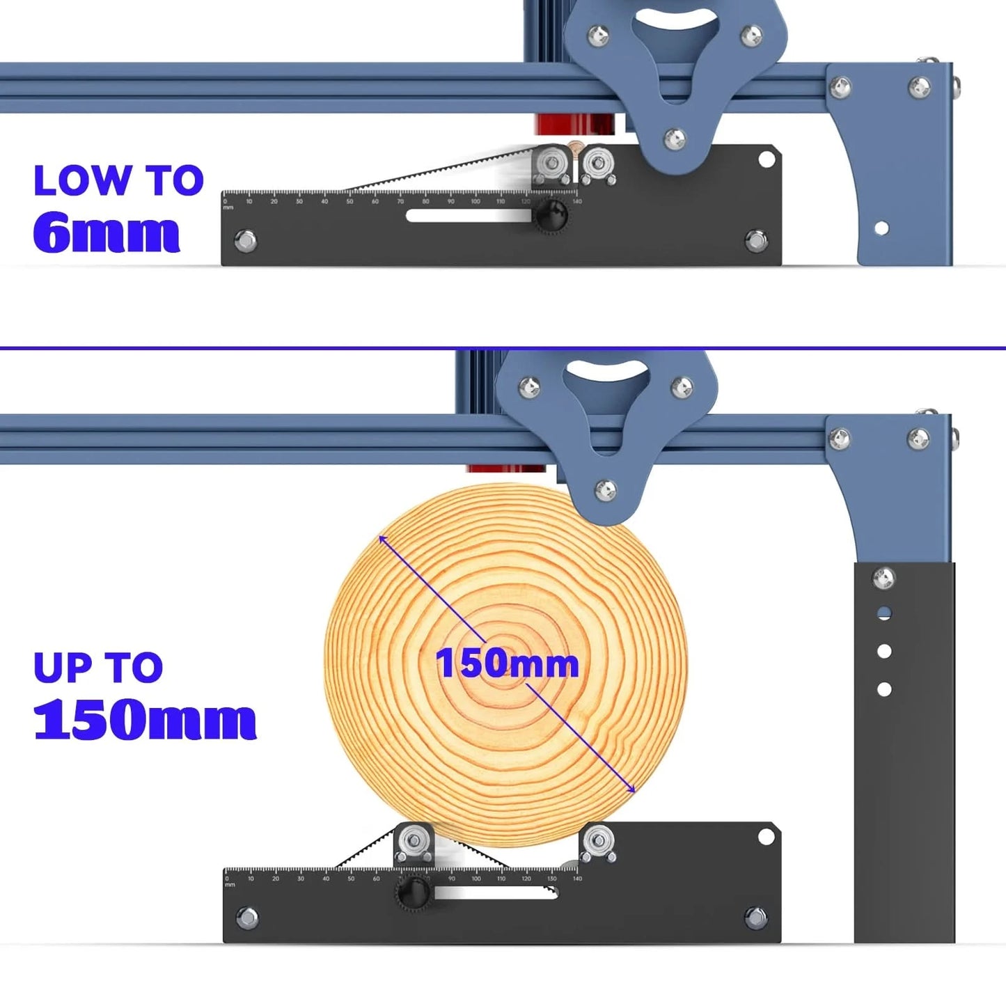 SCULPFUN S9/S10 Laser Rotary Roller Engraver Y-axis Rotary Roller for 6-150mm Engraving Cylindrical Objects 360° Rotating