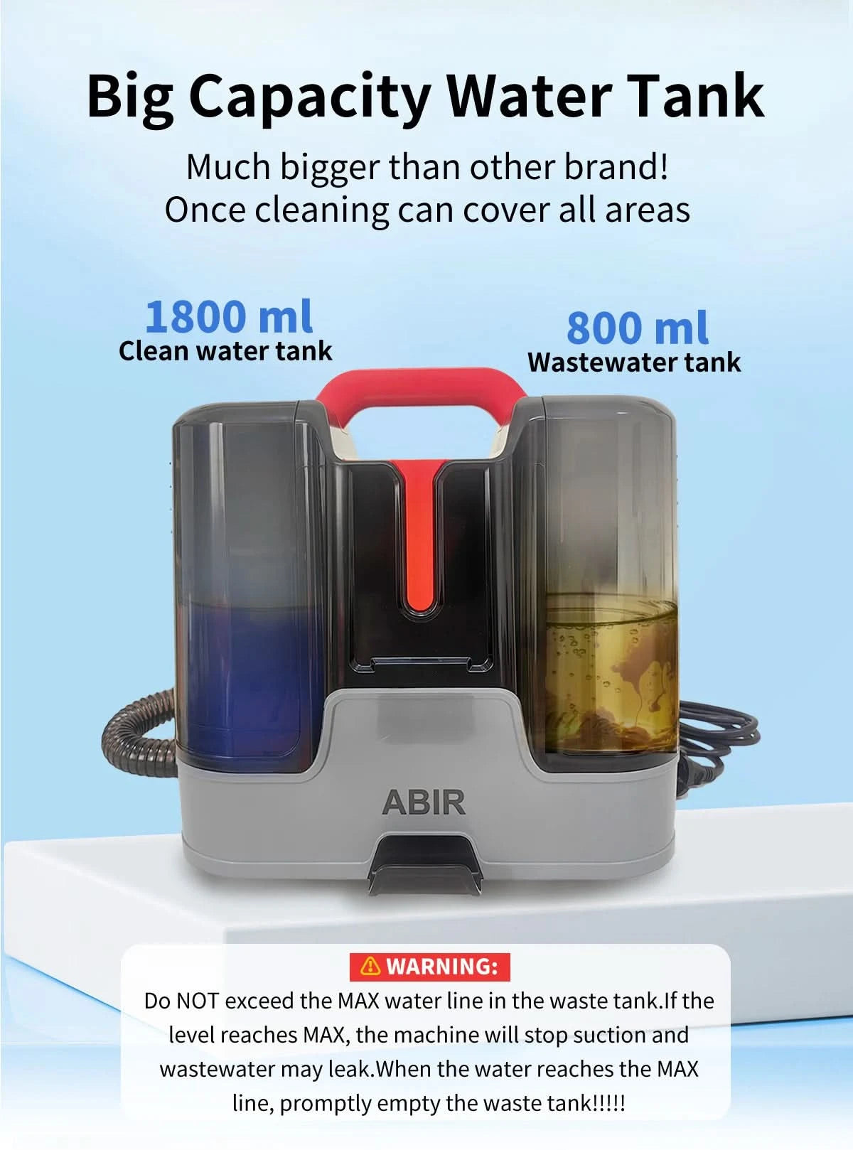 Carpet Washing Machine ABIR G80,15000PA Suction,Smart Home Appliance for Sofa Bed Clean,Smart Home Appliance for Sofa Bed Clean