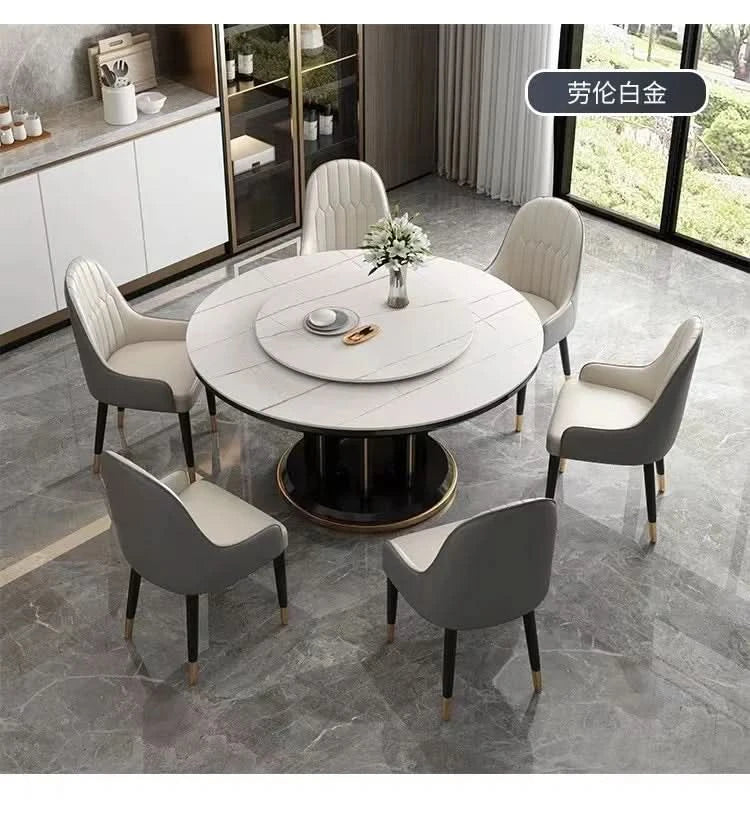 Round 6 People Dining Table Kitchen Living Room Dressing Dinning Table Set Coffee Hospitality Mesa Comedor Kitchen Furniture