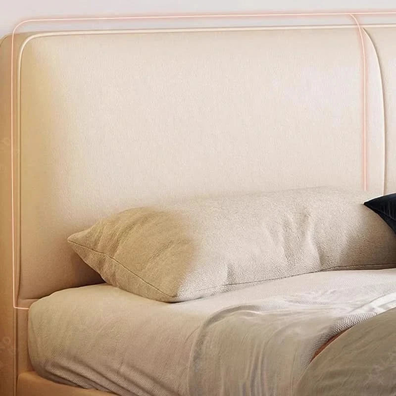 Hotel Modern Bed French Luxury High Quality Leather Fashionable Beds Confortable Solid Wood Bed Letti A Castello Home Furniture