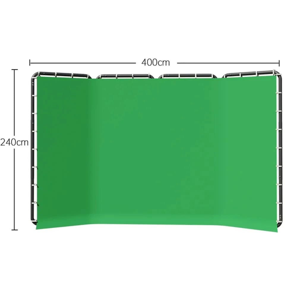 2.4x4 Background Frame black/white/Green/gray Screen Wall Foldable For Tiktok Live Photo Studio Kit Chromakey Green Screen Frame