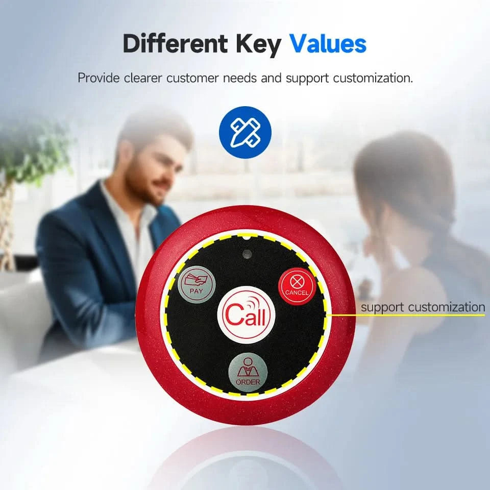 Retekess Wireless Calling System Restaurant Pager TD108 Waterproof Watch Receiver T117 Waiter Call Buttons For Hookah Cafe Bar