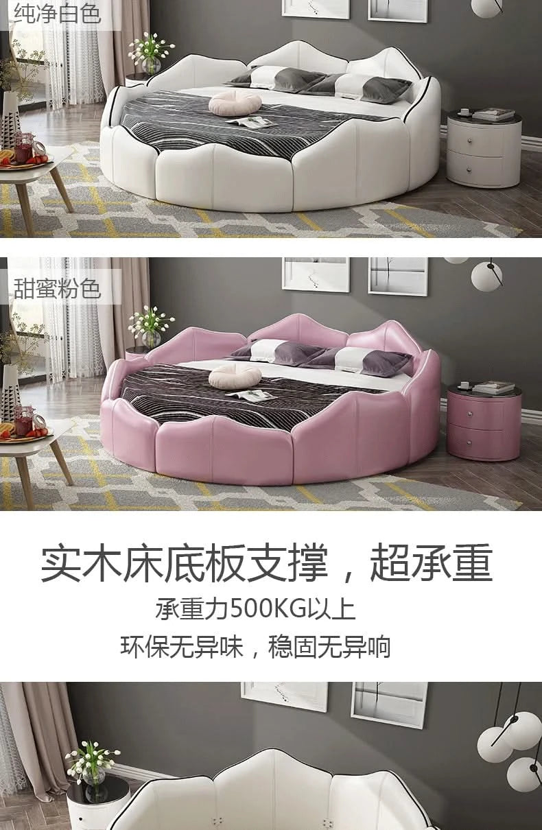 Bedrooms King Size Bed Luxury Aesthetic Two Persons Beds Wooden Frame Sleeping Muebles Para Dormitorio House Accessories