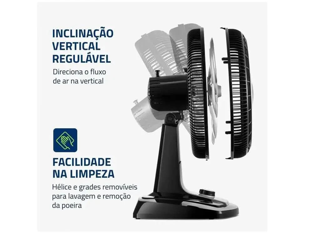 VTX-40-8P Mondial Table Fan Turbo 40cm 3 Speeds-220V