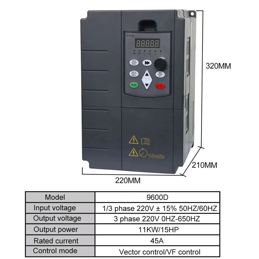 380V Or 220V Economical VFD Variable Frequency Drive Converter Inverter 1.5/2.2/3.7/4/5.5/7.5/11 KW Motor Speed Controller