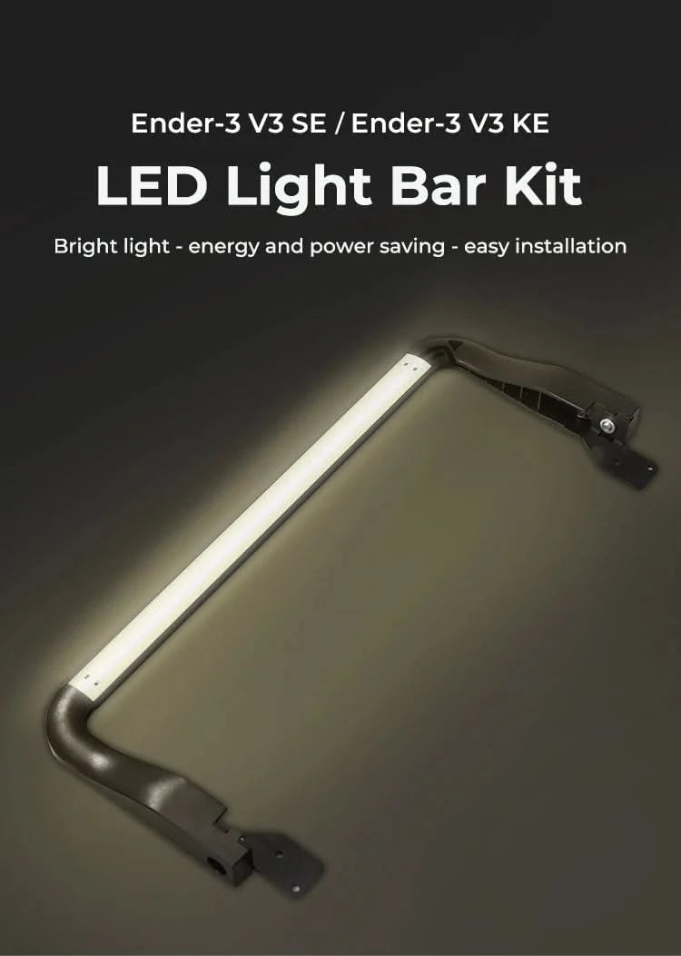 Creality Original Ender-3 V3 SE/KE LED Light Bar Kit Bright Light Energy and Power Saving Easy Installation