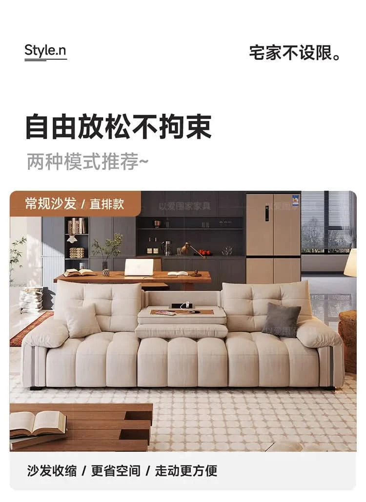 Multifunctional Lounge Electric Sofa Modern Fashion Retractable Sofa Bed Luxury Modern Full Size Frame Furniture Living Room