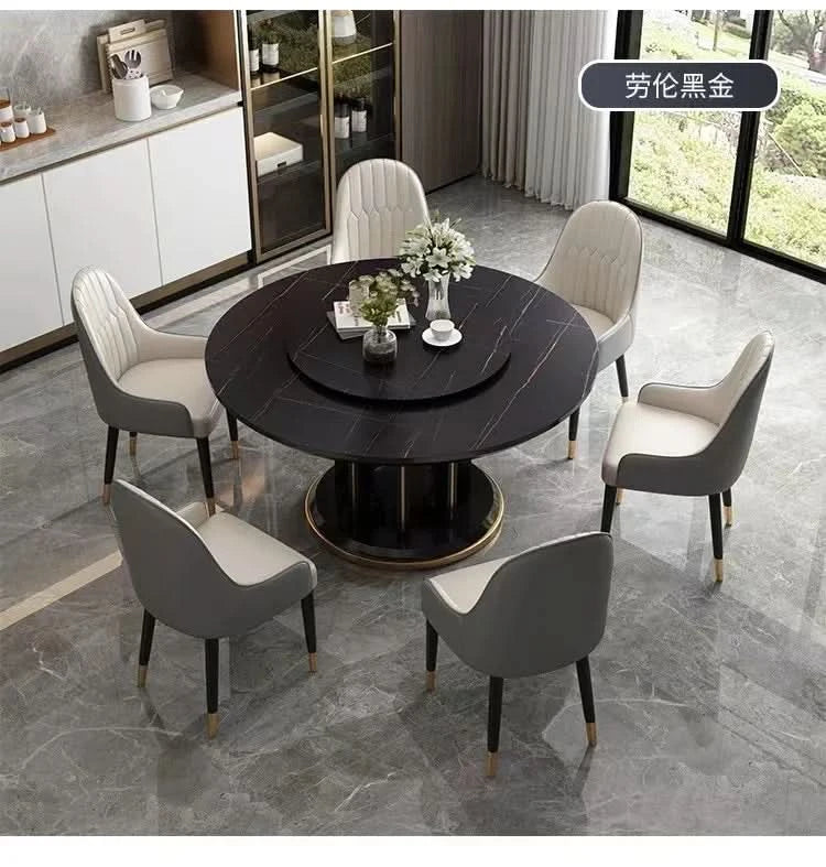 Round 6 People Dining Table Kitchen Living Room Dressing Dinning Table Set Coffee Hospitality Mesa Comedor Kitchen Furniture