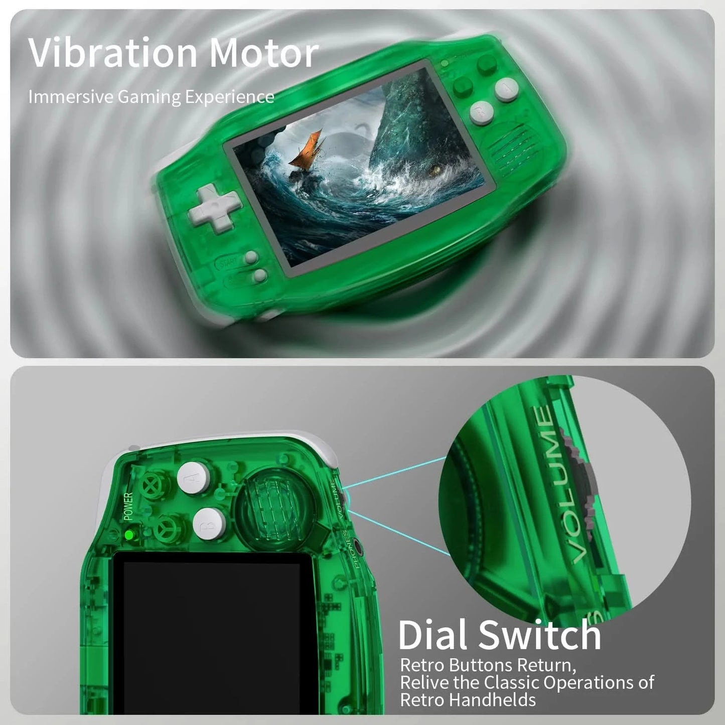 ANBERNIC RG34XX Handheld Game Console 3.4inch IPS Screen Linux 64-bit System RG 34XX 32G Retro Video Game Players WiFi PSP Gift