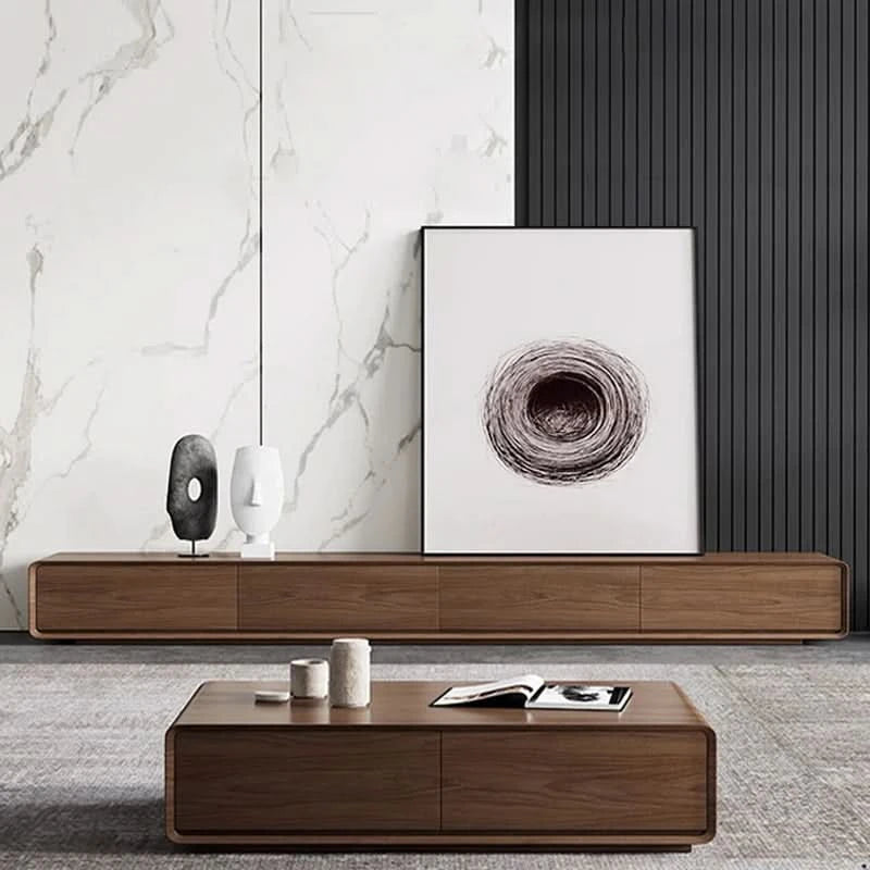 Wooden Long Tv Table Modern Design Nordic Accent Luxury Decoration Fashion Tv Stands Interior Archivadores Room Decorations