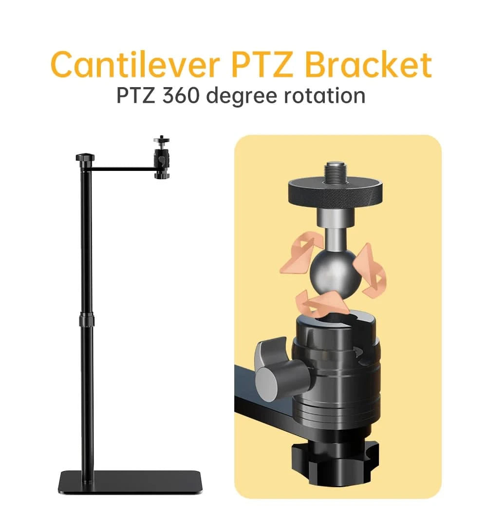 Projector Brack Floor Support Stand Metal Holder Multi-angle Adjustable 360 °Rotating Projector Bracket for Film Video Projector