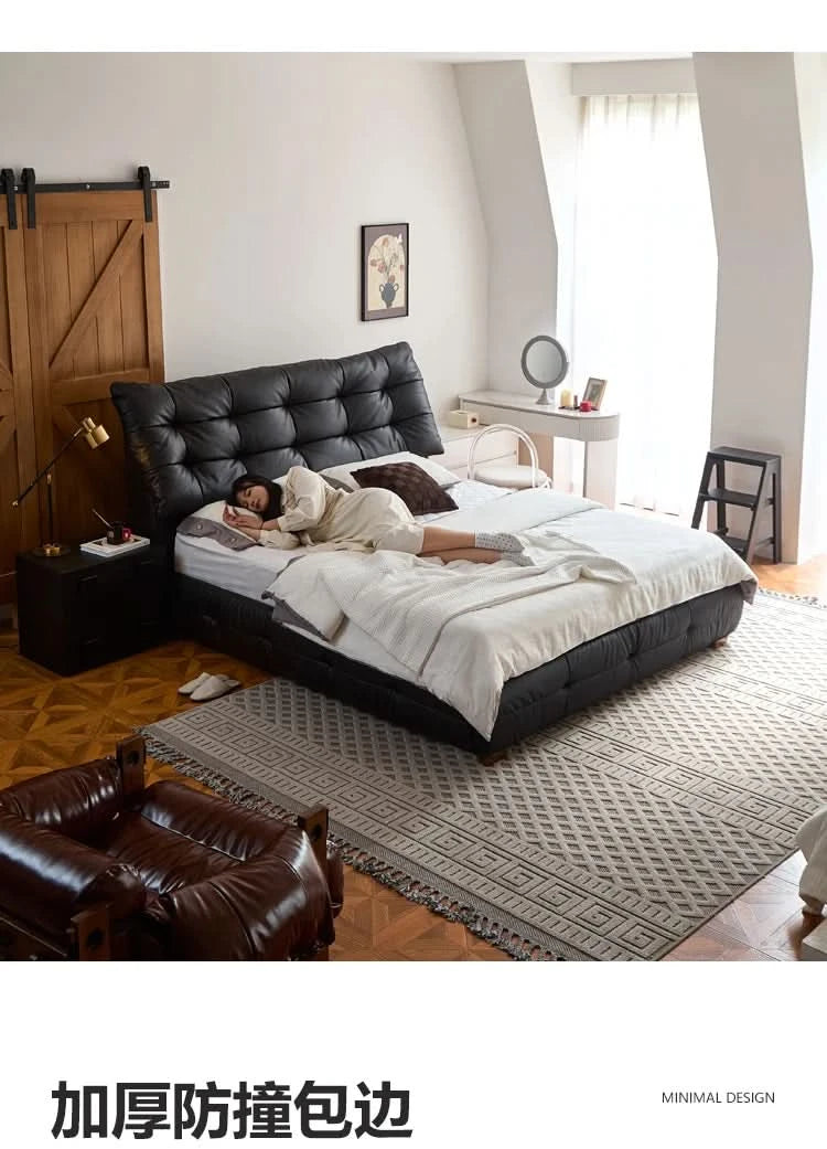 Reading Fashionable Beds Double Aesthetics Safenordic Aesthetics Bed Minimalist Comfortable Simple Wood Muebles Home Furniture