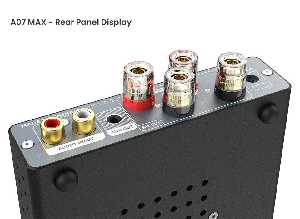 AIYIMA Audio A07 MAX Stereo Amplifier 300W X2 TPA3255 Power Amp 2 Channel Bridgeable Mono 600W  Amplifier for Passive Speaker