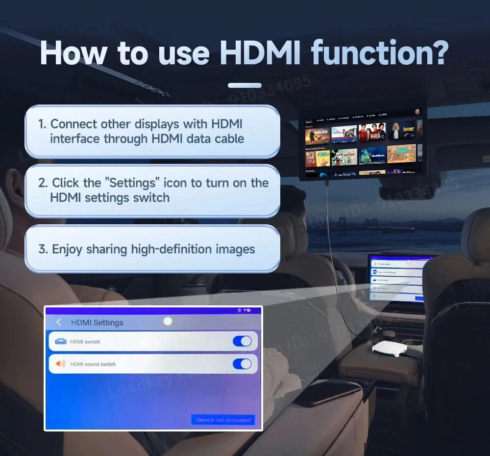 Carlinkit HDMI Output Car Tv Mate Carplay Qualcomm 6225 8-Core Android Auto Wireless Adapter Support Youtube Gps Split Screen