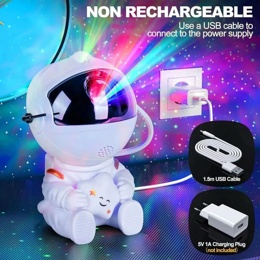 Astronaut-Sternenhimmel-Projektor, Galaxy-Nachtlicht, Sternenhimmel-Projektor, LED-Astronautenlicht, Schlaf- und Spielzimmer