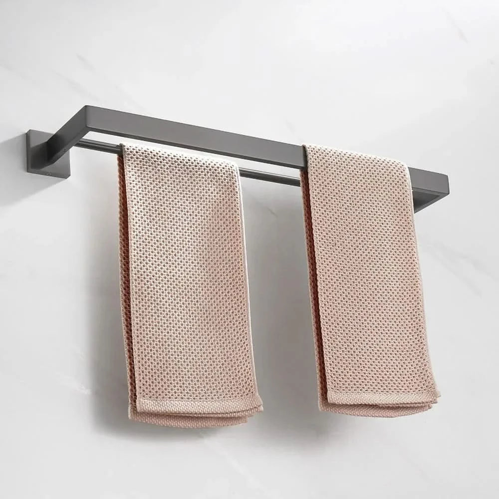 Gunmetal Stainless Steel Bathroom Accessorie Hardware Towel Rack,Toilet Paper Holder, Robe Hook, Towel Bar