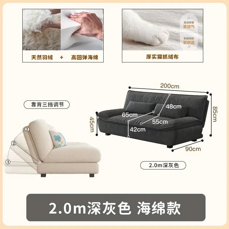 Living Room Loafer Sofas Folding Function Small Outdoor Sofas Modern Design Camas Y Muebles Para El Hogar Home Furniture