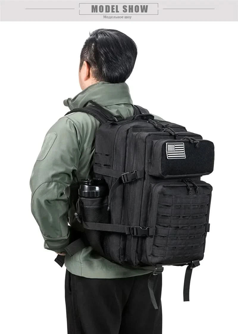 25L/45L Men's and Women's Tactical Backpacks , Outdoor Activities, Small School Backpacks with Water Bottle Holder