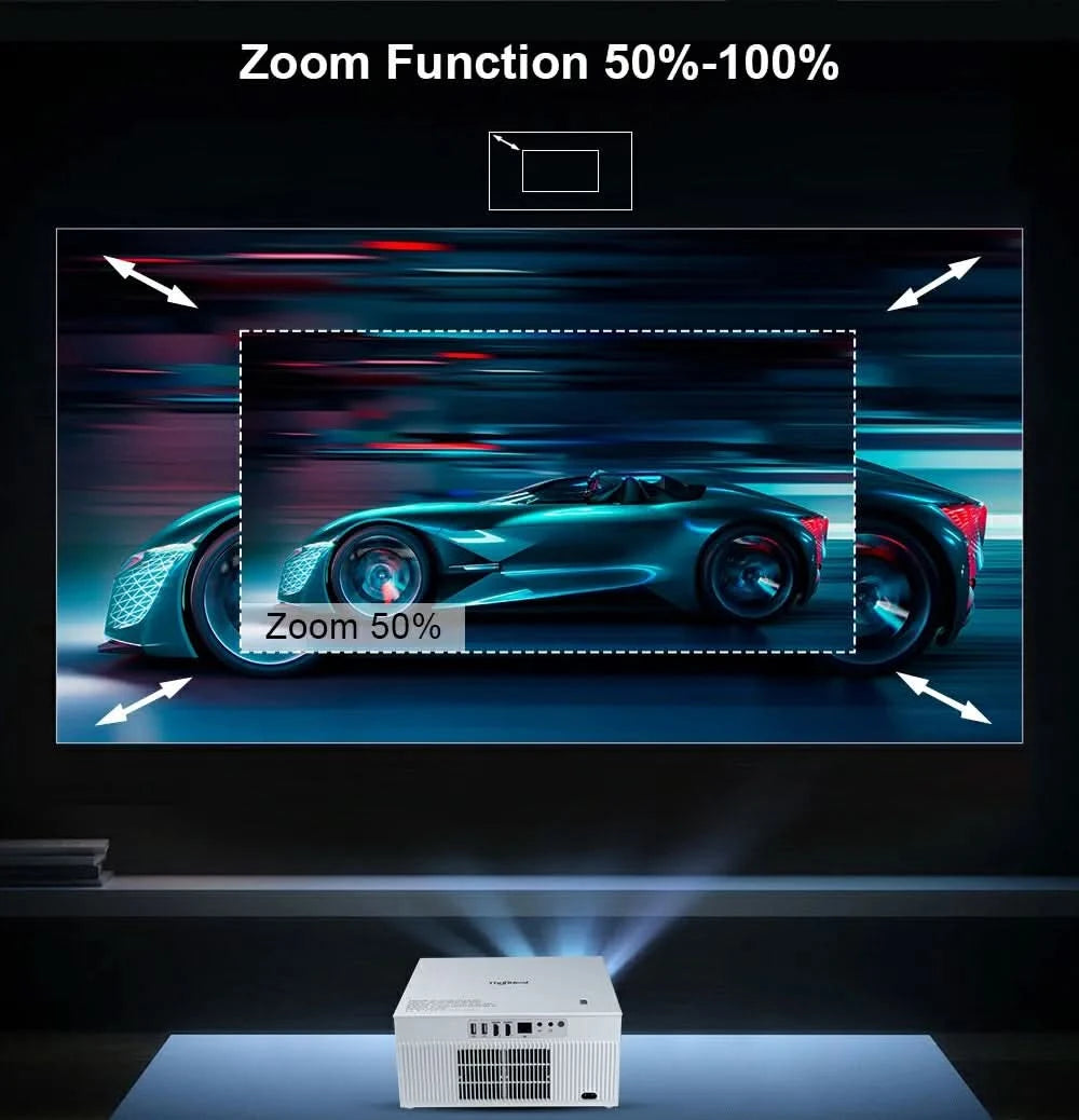 ThundeaL TDA7W Full HD 1080P Projector Android WiFi 32G Projetor 4K Video TDA7 Voice Control 3D Smart TV Home Theater Beamer