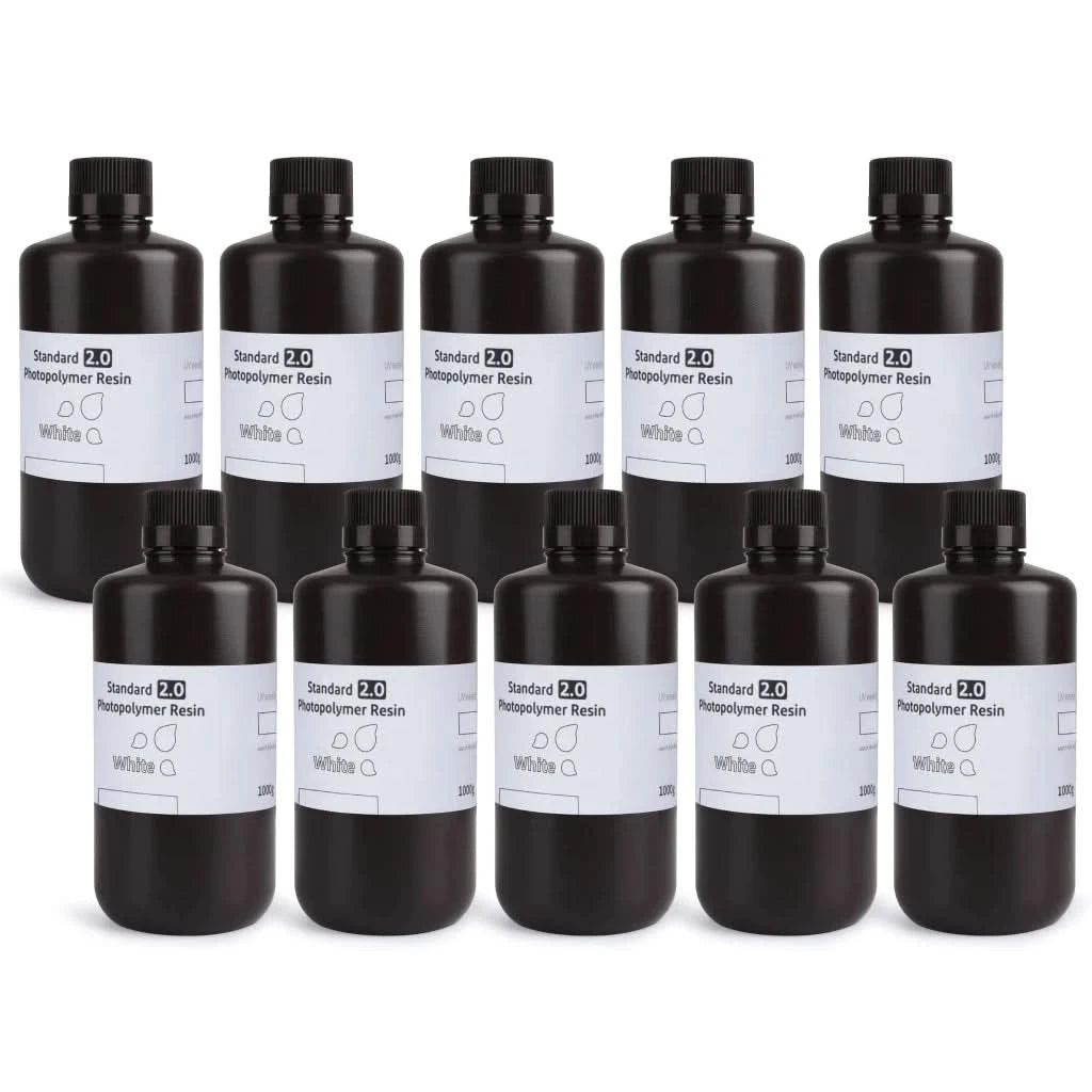 Elegoo 1KG/2KG/4KG UV Resin 2.0 For 3D Printer SATURN 3 ULTRA 3D Printing Material UV Resin Normal 1kg Liquid Bottle