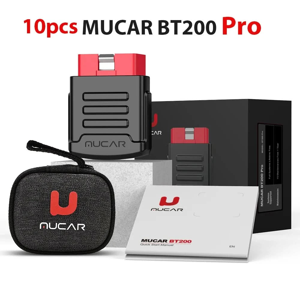 MUCAR BT200 & BT200 Pro Obd2 Diagnostic Tools Bluetooth obd 2 Scanner Automotriz Code Reader All System Diagnosis Free for Life