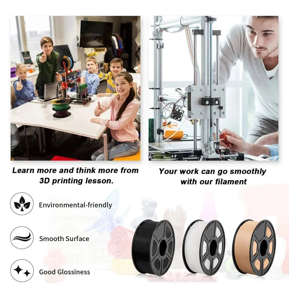 SUNLU 3D Filament PLA/PLA META/PETG/ABS/TPU/PLA MATTE 1.75mm 10Roll 1KG/0.5KG 3D Printer Filament for 3D Printer