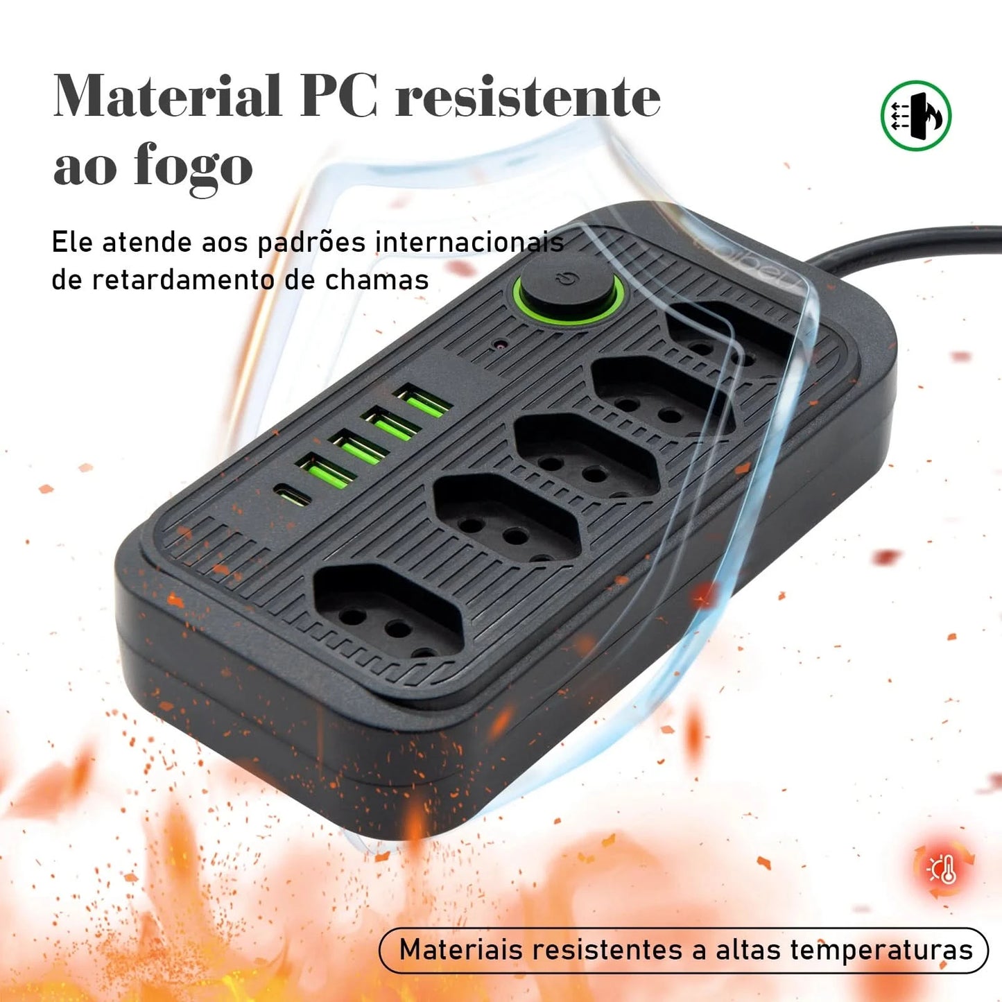 Extension Socket, Power Extension, USB Socket, Socket Line Filter, Regua Power Sockets, Electric Extension, 110-220V,10A