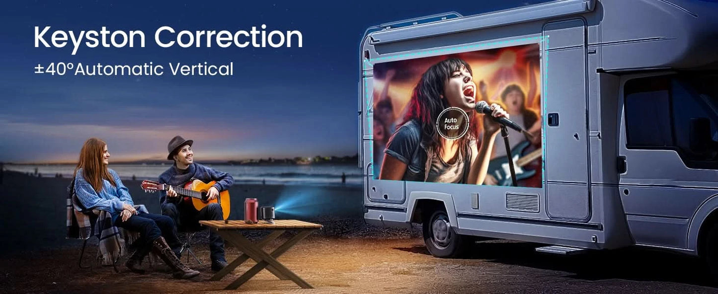 Wimius DLP Mini projector 1080P HD Supported 400ANSI Android TV WIFI Bluetooth Outdoor Portable Pocket Projector with Battery