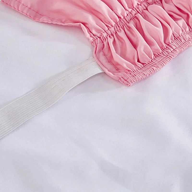 4-story Ruffle bed skirt surrounding elastic bedspread no surface family hotel double bed / full bed / king bed / king bed