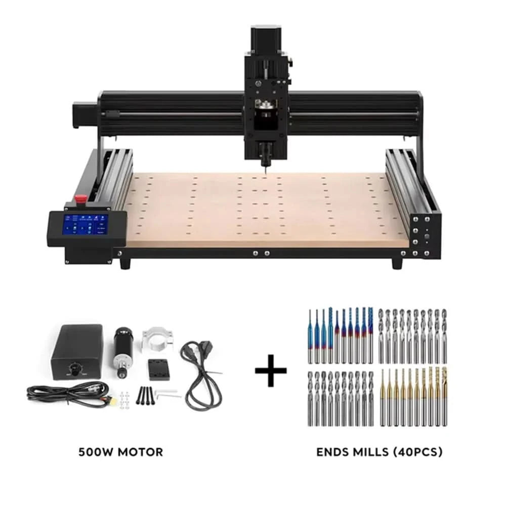 Twotrees TTC450 CNC Engraving Machine 80W CNC Module PCB Wood Milling Cutting Machine Laser Carving Cutter GRBL Control ER11