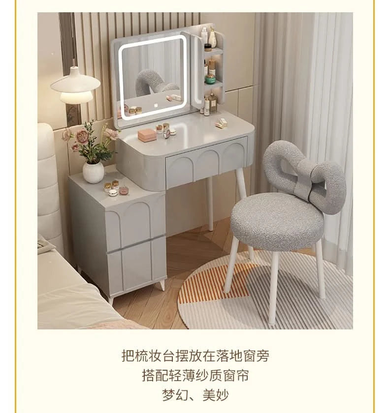 White Home Dressing Table Wood Cute Comfortable Luxury Dressing Table Minimalist Modern Muebles De Dormitorio Room Furnitures