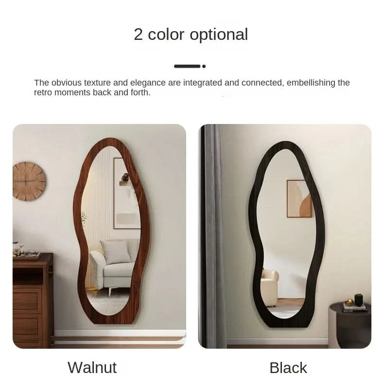 Full body mirror Internet celebrity special-shaped mirror home floor mirror bedroom wall-mounted dressing mirror fitting mirror