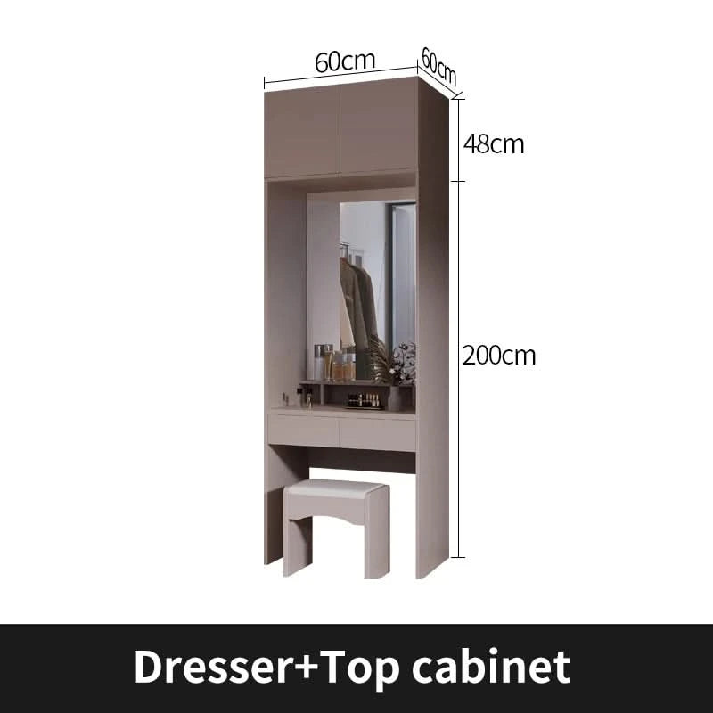 Sliding Door WardrobeNordic Modern Home Furniture Bedroom Desk Dresser In One Combination Light Luxury Corner Wardrobe furniture