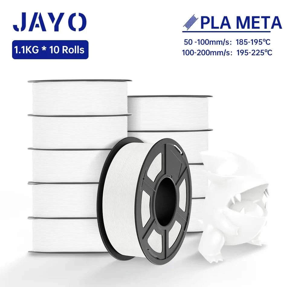JAYO PLA / ABS / PETG / Silk / ASA /TPU /PLA+ Filament 10 Rolls 3D Printer Filament 1.75MM 0.65/1/1.1KG Neatly Wound 3D Filament
