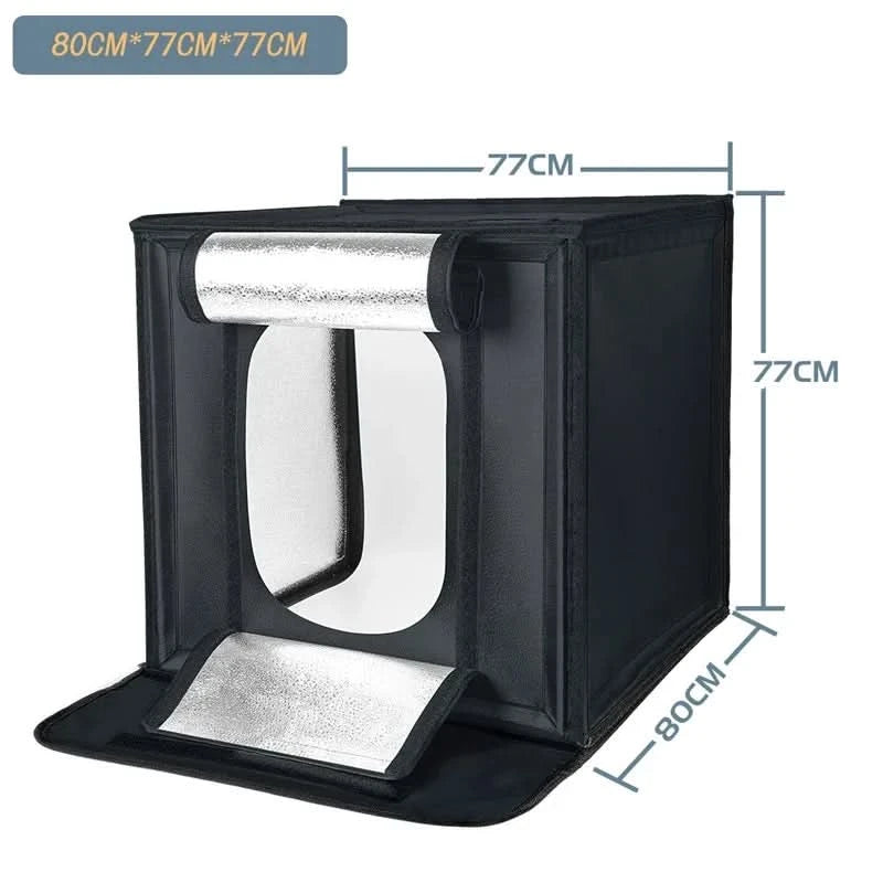 Photo Light Studio Soft Boxes Portable Foldable Dimmable Photography Table Shooting Tents Kit With 3Pcs Background Board