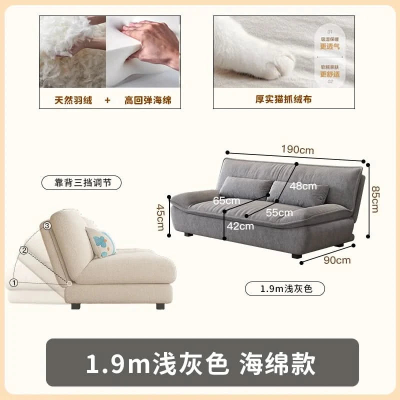 Living Room Loafer Sofas Folding Function Small Outdoor Sofas Modern Design Camas Y Muebles Para El Hogar Home Furniture