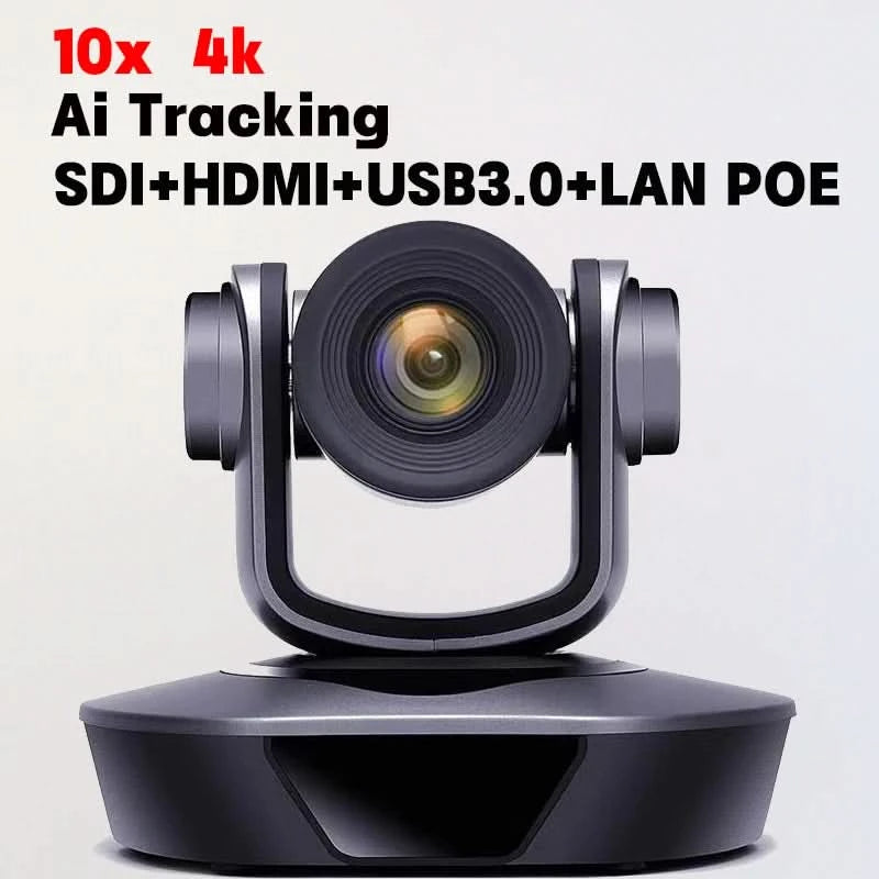 4K PTZ camera 10x 20x zoom HDMI,SDI,LAN,USB,NDI,POE,60FPS,30FPS Video conference camera Supporting church live broadcast