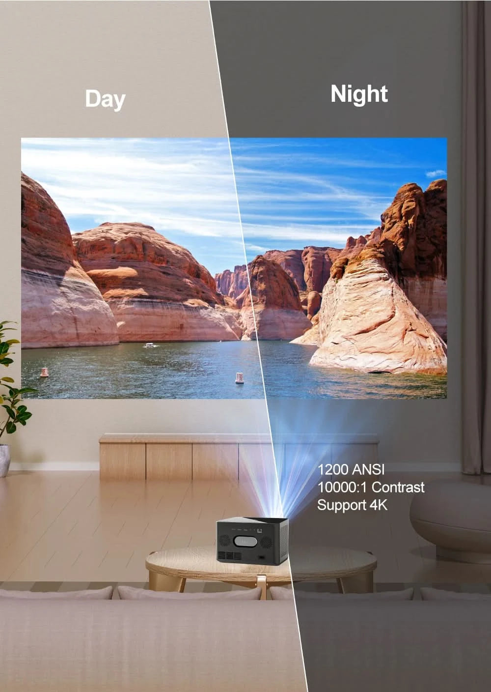 WZATCO A9 300inch 1080P Fully Automatic 4K HDR Auto focus Android 32GB Wifi Smart RJ45 LED Projector LCD Proyector Home Beamer