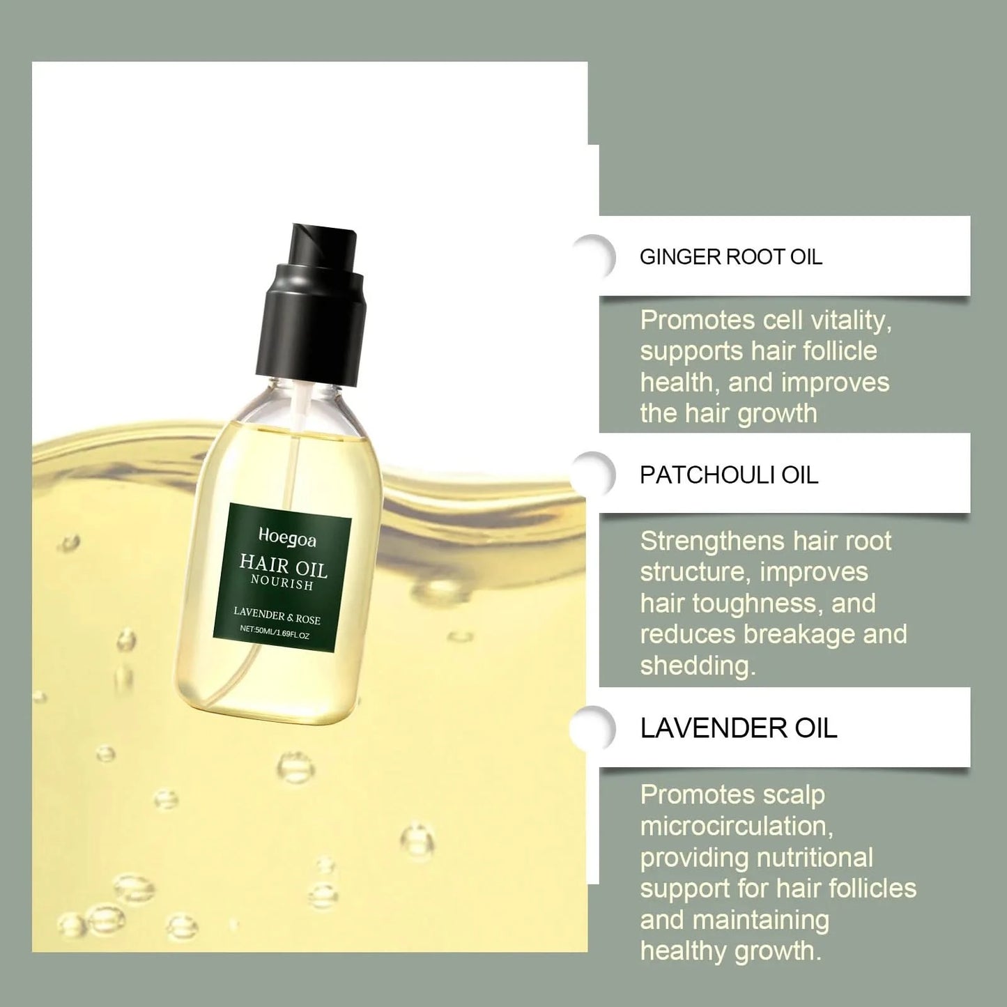 Repair Hair Damage Hair Nourishing and Moisturizing Oil Enhances Hair Strength Reduces Hair Thinning Cleansing Hair Care Oil