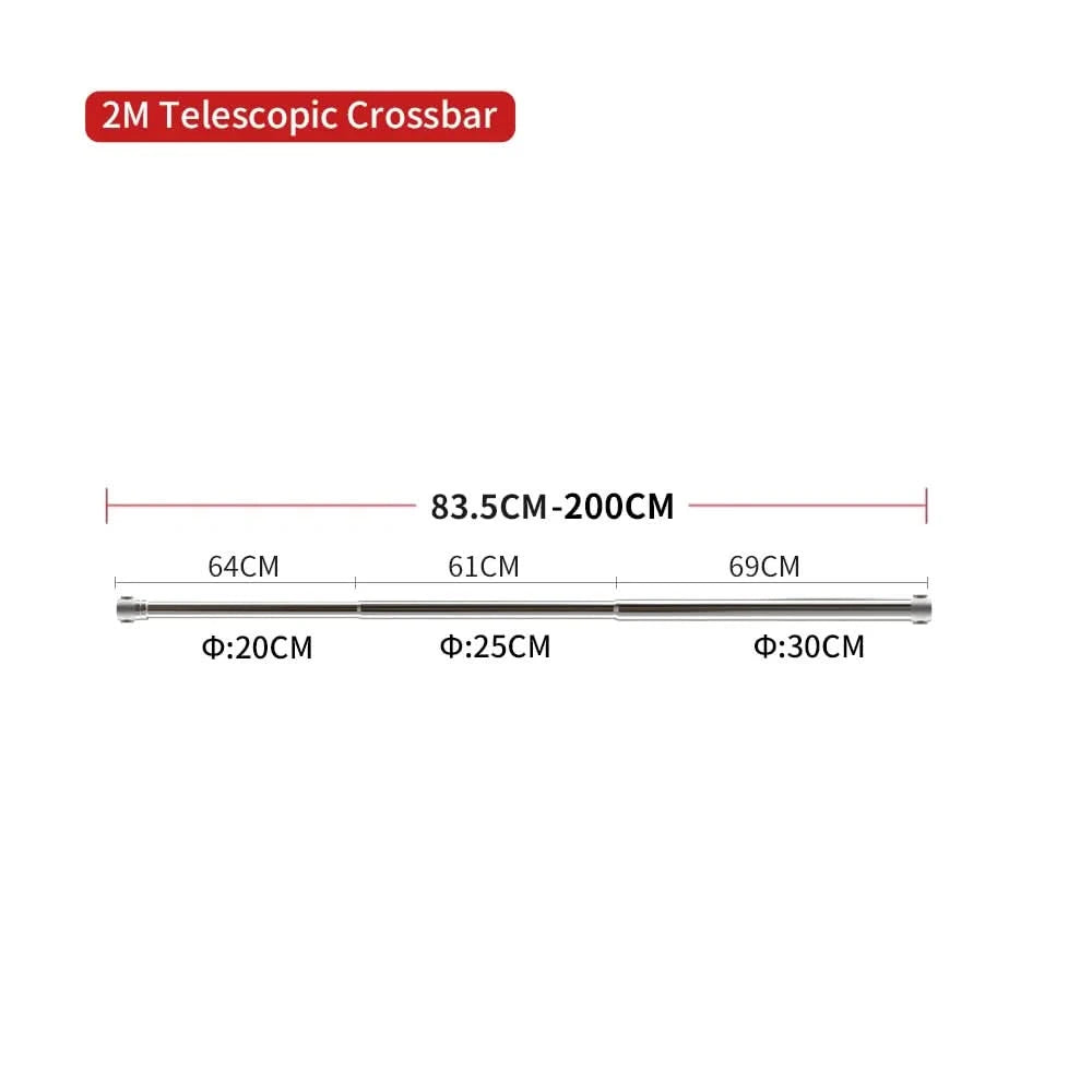 Cross Arm 2.49m Crane Lifting Frame Studio Photo Telescopic Boom Arm Top Light Stand With Sandbag for Speedlite