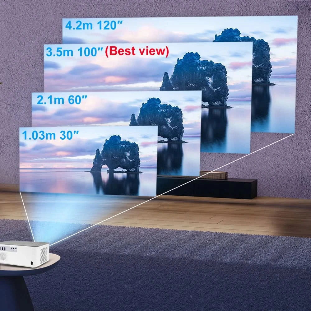 ThundeaL TD92 Pro Full HD Projector Portable Home Theater for 2K 4K 1080P Video Android WIFI Phone TD92Pro Beam Projector Cinema
