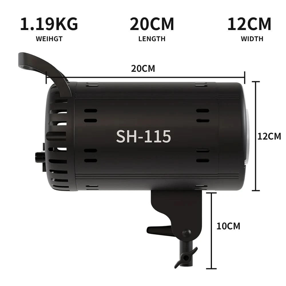 135W Fotografie-LED-COB-Videoleuchte, tageslichtbalancierte Sun Lamp für Porträt-, Blitz- und Studiozubehör, YouTube Live