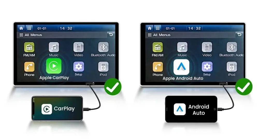 Carlinkit SDM660 Aibox Android 13 USB-A CarPlay Android Auto Wireless Adapter Support Online Video Spotify Netfilx Ble Wifi