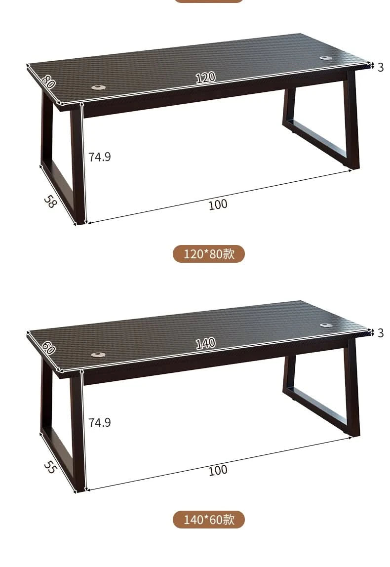 Gaming Desk, Carbon Fiber Computer Desk, Office Home Games, Desktop Desk